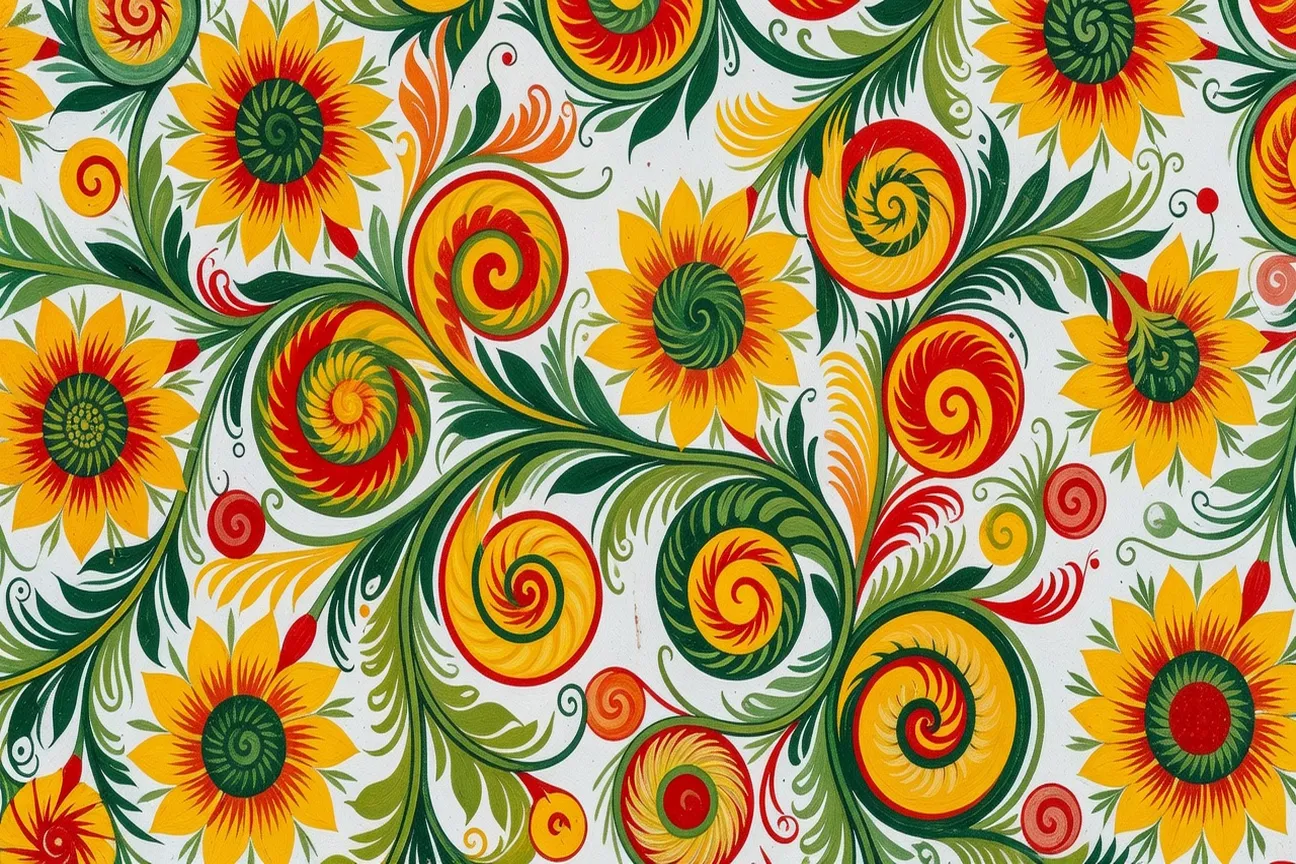 Broderie ukrainienne vyshyvanka : motifs geometriques rouges et noirs sur lin blanc