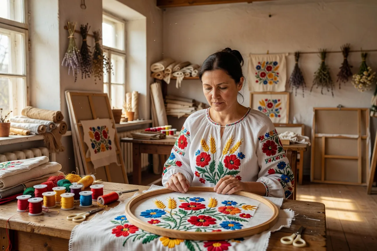 Broderie slave entre deux rives : entretien avec Larysa Bondar, artiste franco-ukrainienne