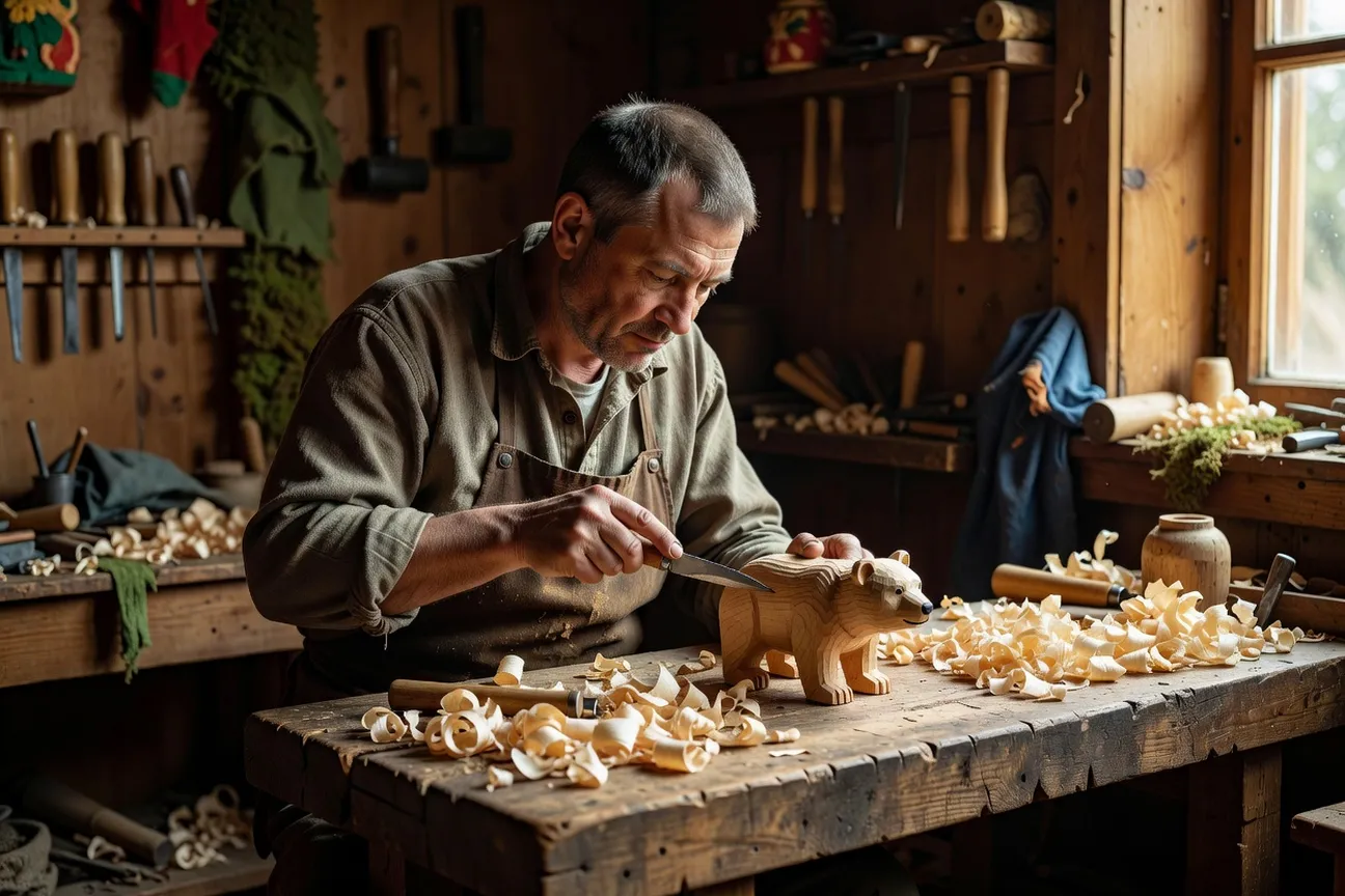 Rencontre avec un sculpteur de jouets de Bogorodskoïe