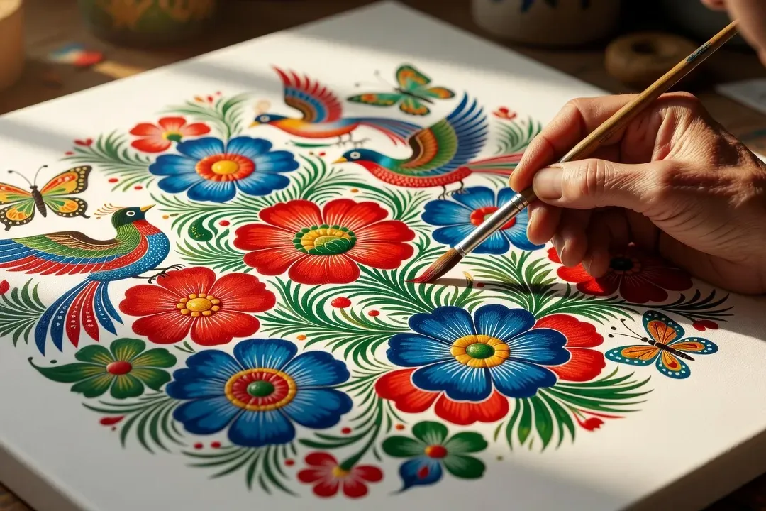 Petrykivka : l'art de la peinture florale ukrainienne — guide complet