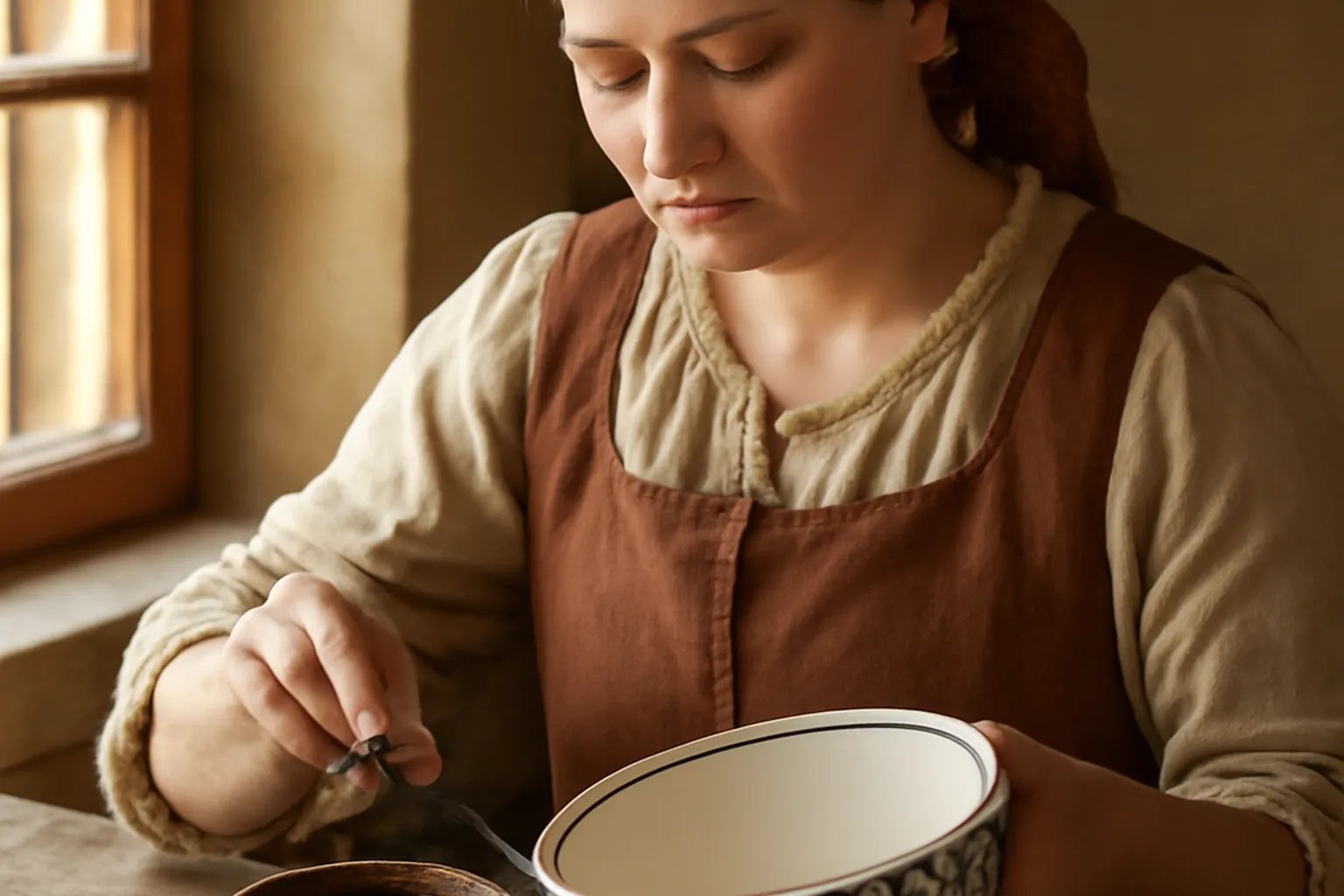 boleslawiec faience polonaise motif paon — illustration 1