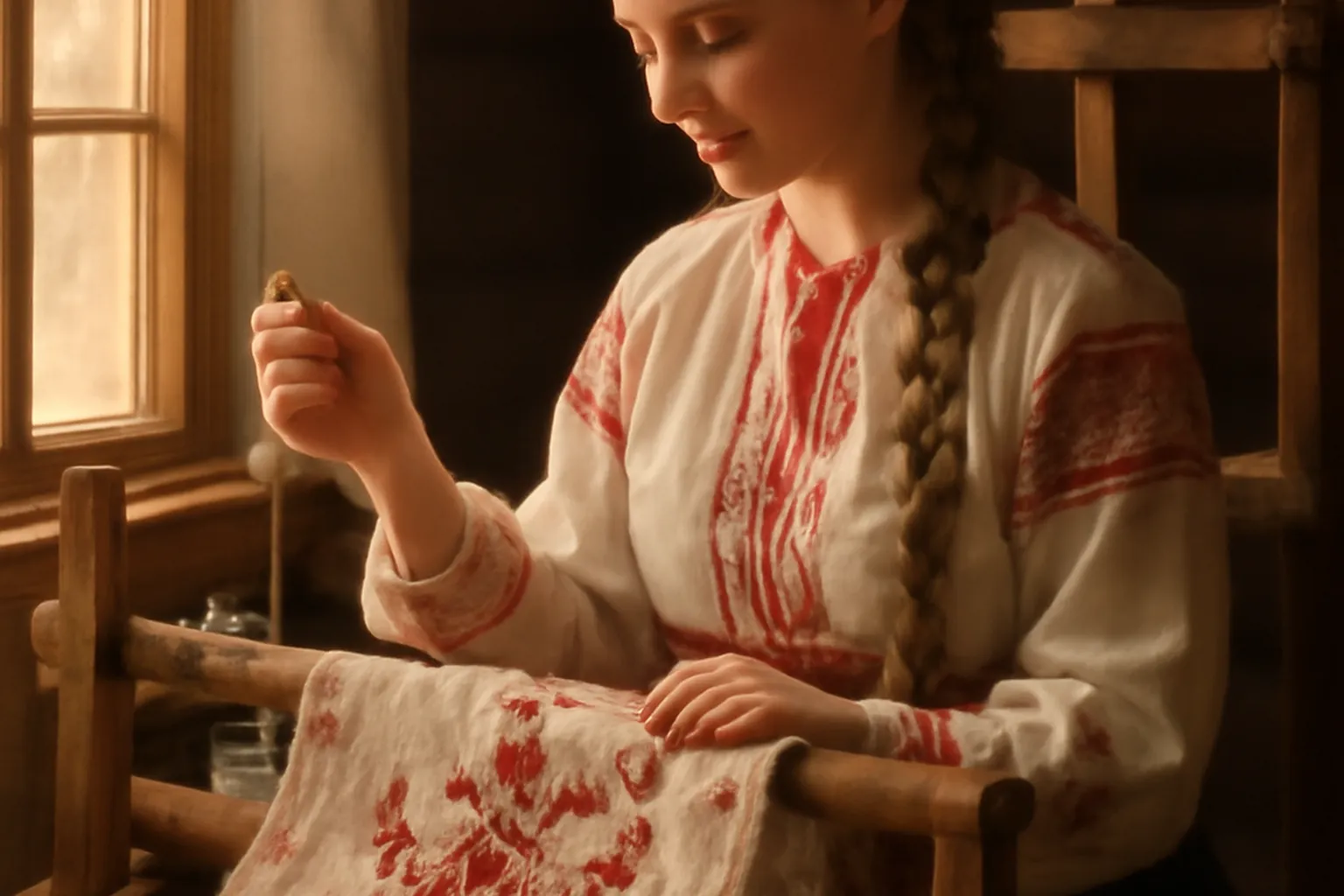 Les artisans femmes dans la tradition slave : broderie, pysanky, wycinanki, manufactures