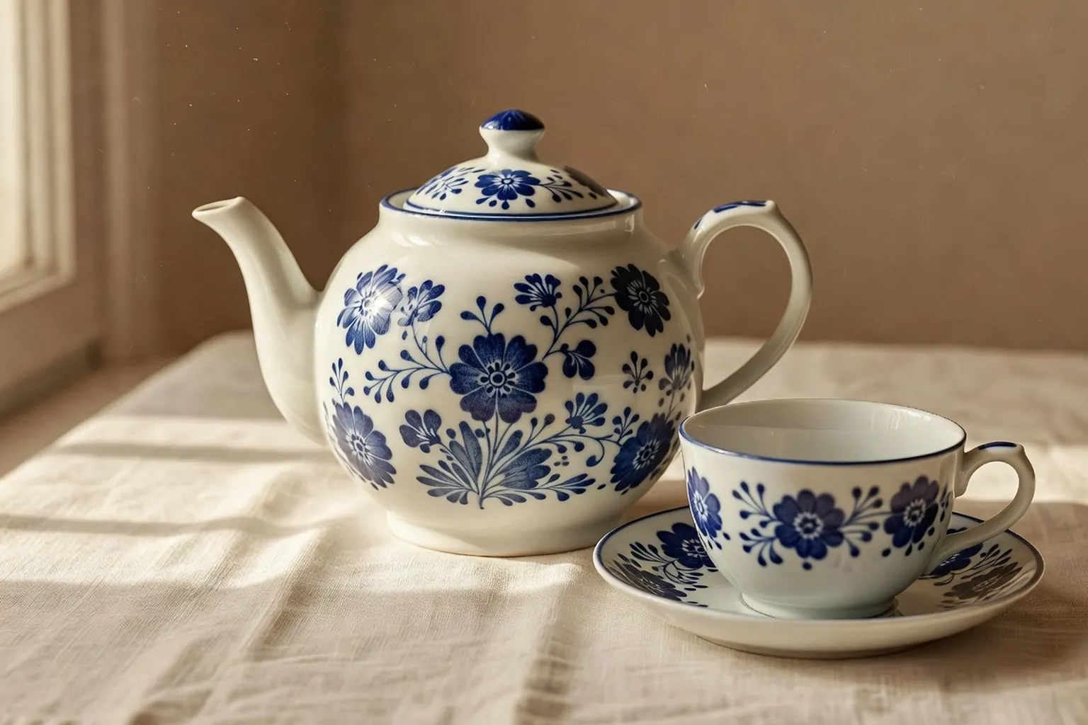 Porcelaine bleue de Gzhel