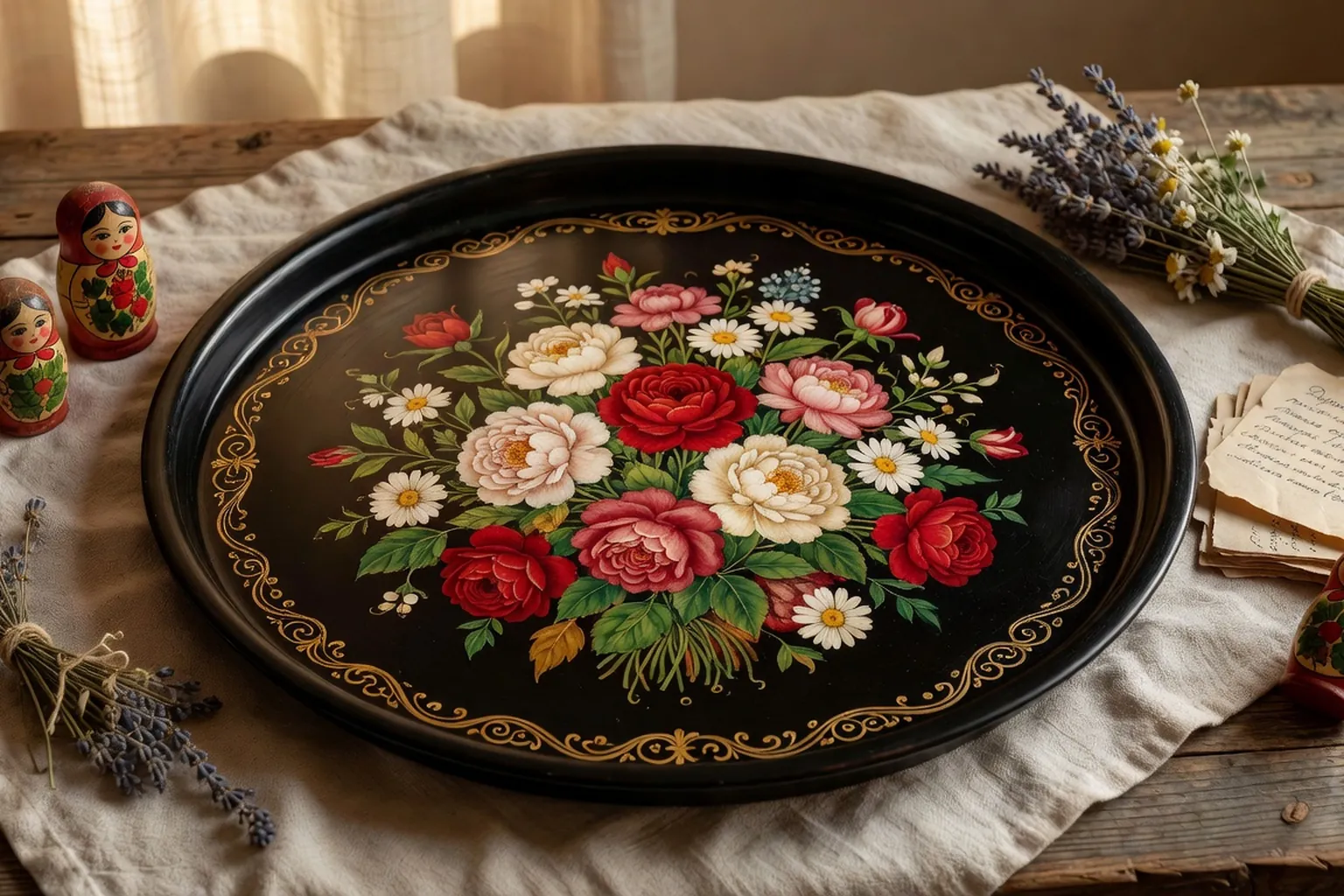 Plateaux laques Jostovo