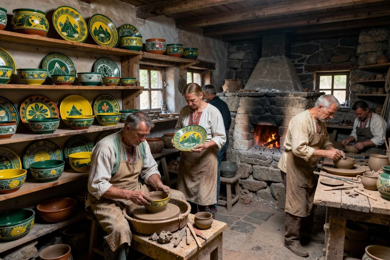 Poterie de Kosiv : la céramique peinte houtsoule des Carpates ukrainiennes