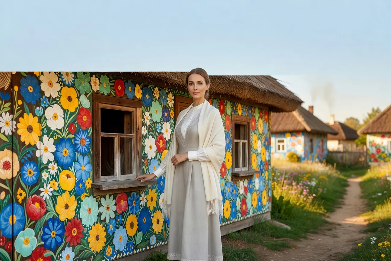 Zalipie, le village de Petite-Pologne dont les maisons sont couvertes de fleurs peintes